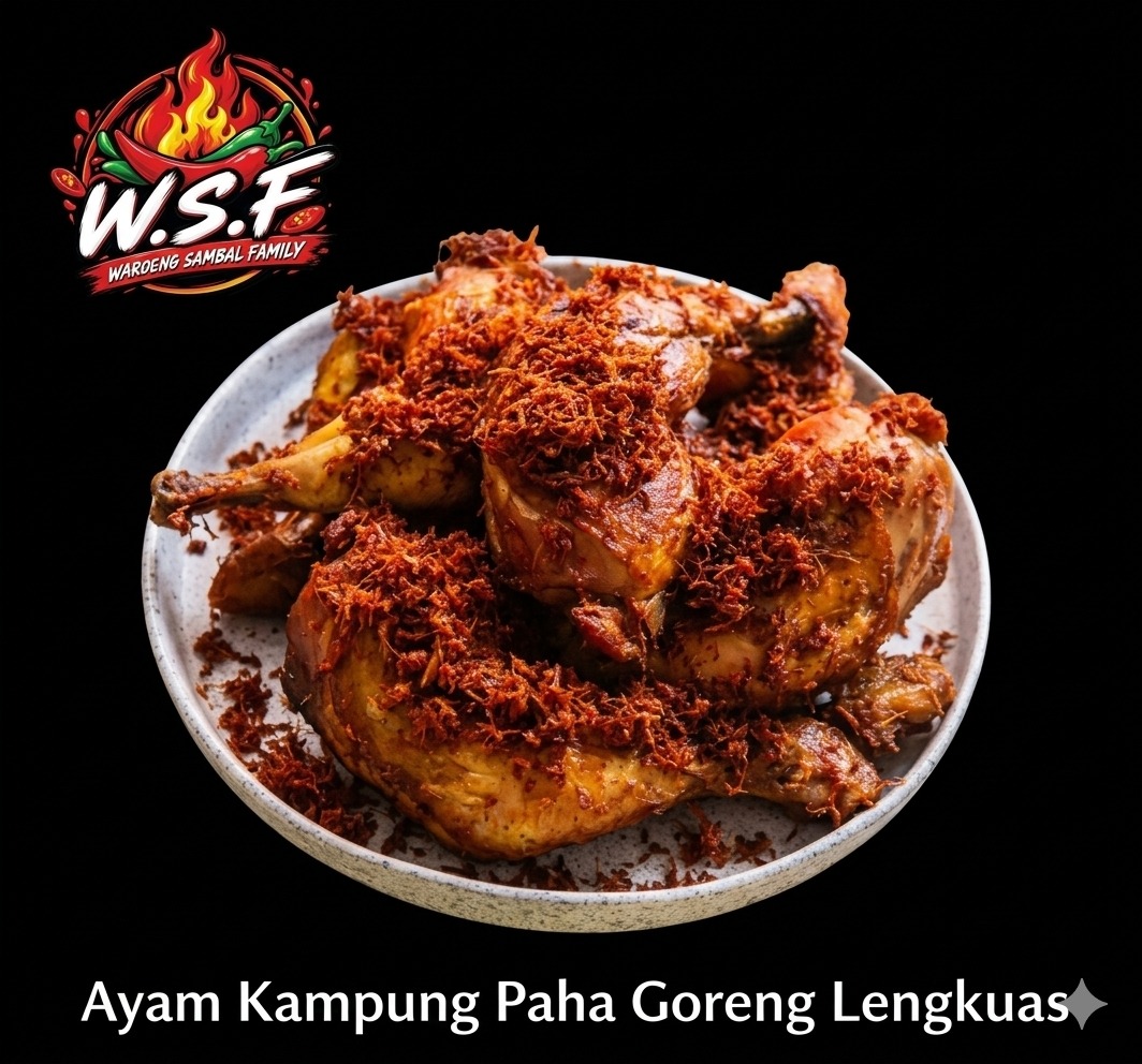 AYAM KAMPUNG PAHA GORENG LENGKUS
