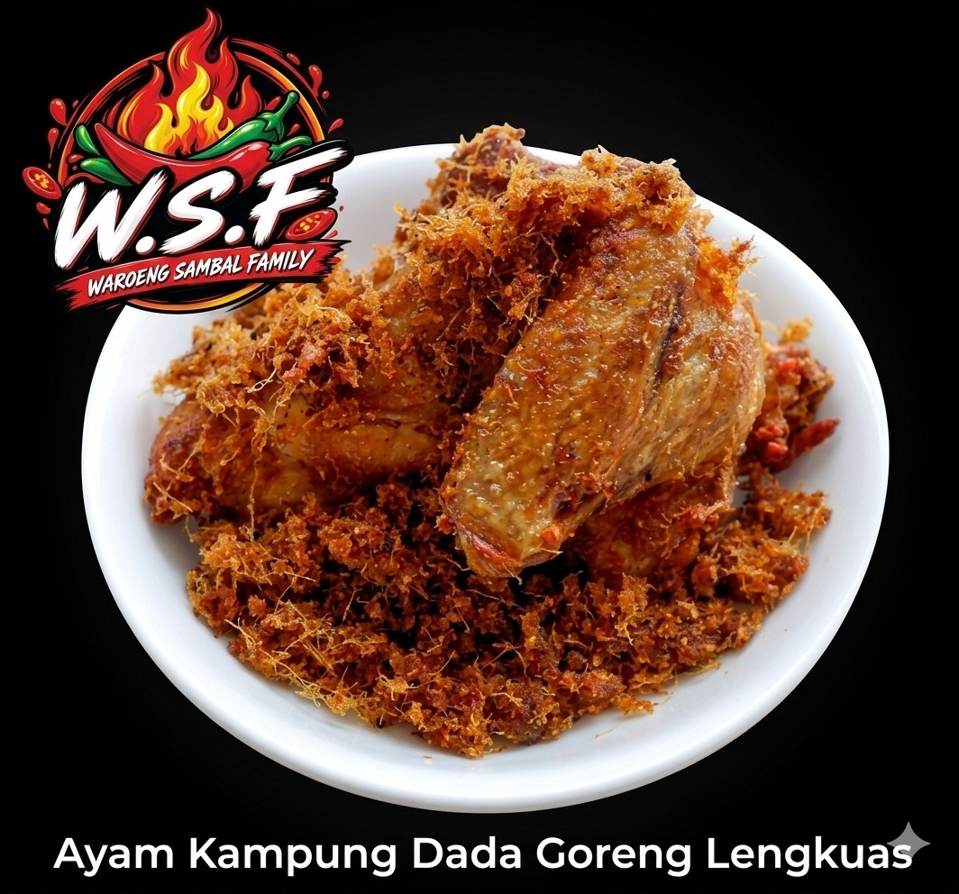 AYAM KAMPUNG DADA GORENG LENGKUAS