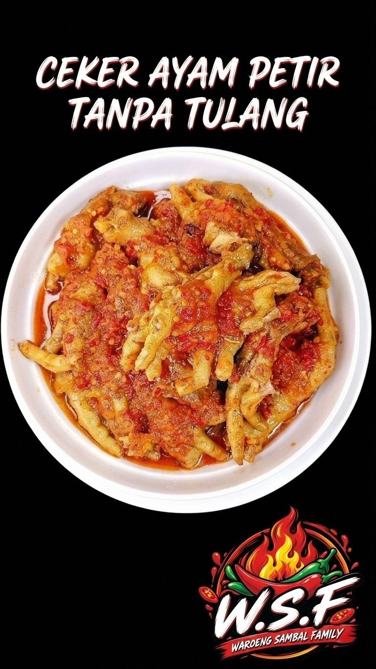 Ceker Ayam petir tanpa tulang